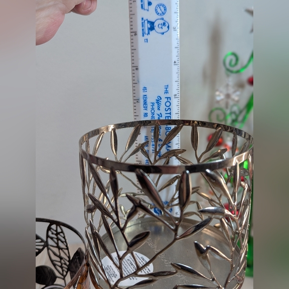 Bath & Body Works Candle Holders Winter & Fall (8) Bundle Silver Gold - Picture 15 of 15